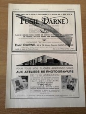 Publicité de 1932 Fusil DARNE Saint-Etienne Paris + Typo-Hélio photogravure 2304