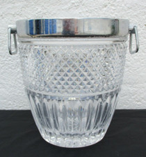 Seau champagne cristal rafraichisseur vintage diamond crystal champagne bucket