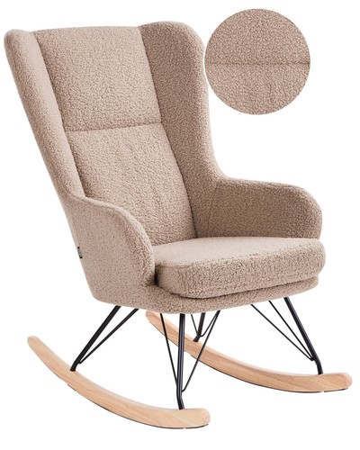 Fauteuil bascule rembourré - fauteuil,