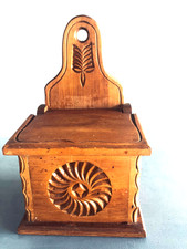 Boîte à sel en bois de pin