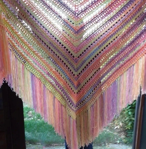 Châle fait main crochet - au,
