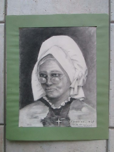 Dessin coiffe morvandelle - coiffe,
