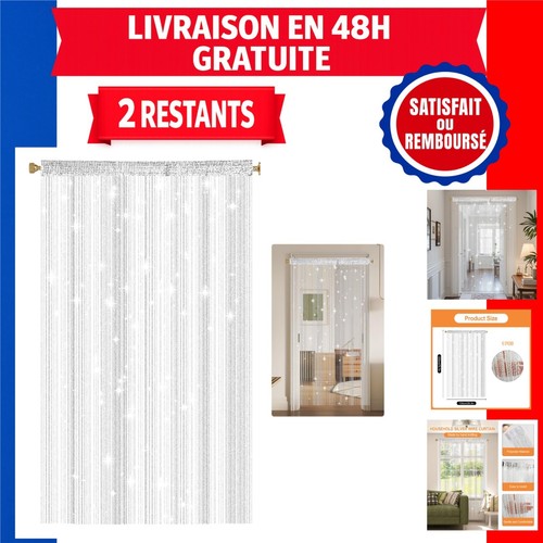 Rideau fils 100x200cm anti - à,