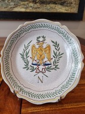 Ancienne Et Rare Assiette Malicorne Pouplard Beatrix Aigle Napoléon