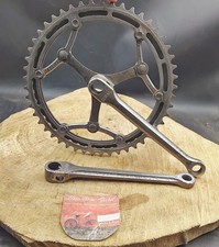 Pédalier Ancien Velo Course 1930 DURAX SIMPLEX 49x46T  Old Bike Crankset Bici