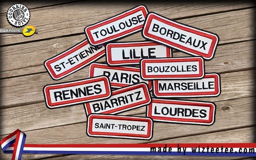 Patch écusson panneau ville - patch,