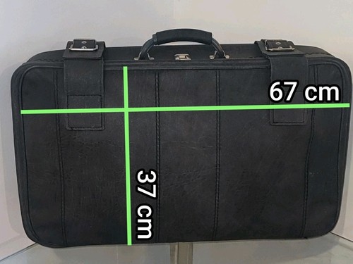 Valise vintage cuir simili - vintage, cuir/simili