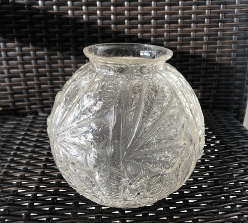 Vase verre craquelé - verre, deco