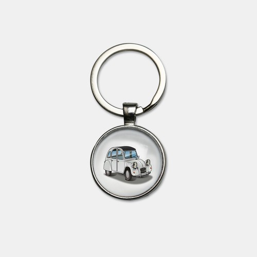 Porte clés citroën 2cv - porte-clés,