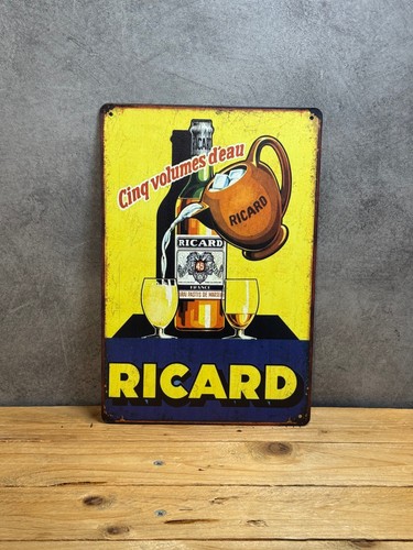 Plaque métal ricard 862 - métal,