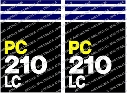 Komatsu pc210 digger stickers - pc210,
