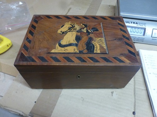 Boîte bois ancienne - boîte,
