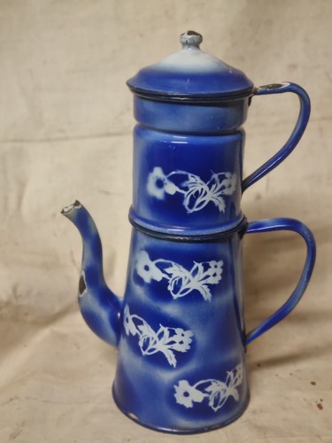 Cafetière ancienne tôle - cafetière,