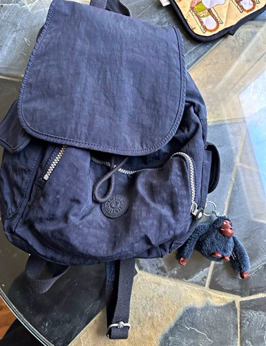 Kipling blue nylon 10l - 10l, back
