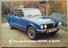 TRIUMPH DOLOMITE 1850HL & SPRINT Car Sales Brochure 1976 #3230