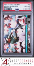 1992 STADIUM CLUB S.E. SKYDOME #83 RICKEY HENDERSON HOF PSA 10