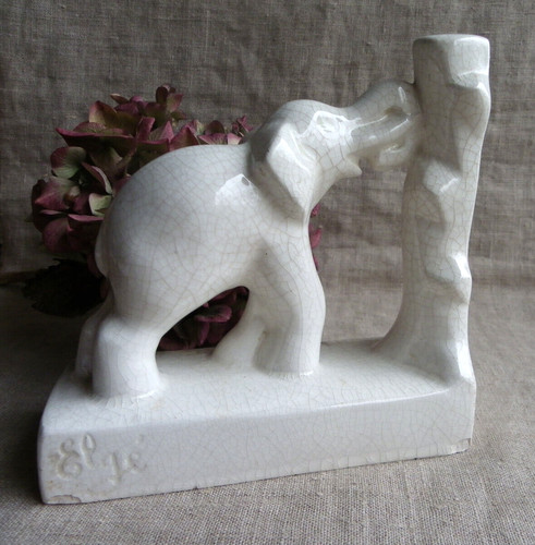 Elgé statuette art déco - -,