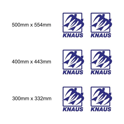 Set autocollants knaus caravan - autocollants,