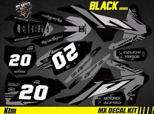 Kit Déco Moto pour / Mx Decal Kit for Ktm SX / SX-F - Black Series