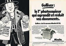 1980 ADVERTISING 024 ADVERTISING MINOLTA Photocopier EP710 GULLIVER (2 p.