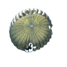 U.S. Armed Forces 35' Vented Survival Parachute W/O Shroud Lines - Cut Lines