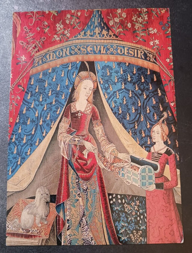 Vtg postcard musee cluny - postcard,