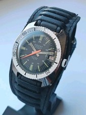 Vintage Watch CAUNY SUBMARINE 210 Metres MEN'S Wristwatch 17 RUBIS SWISS 1970's 