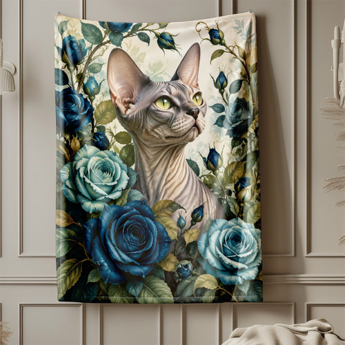 Blue rose sphynx cat coral - rose,