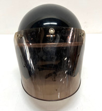 Vintage ARTHUR FULMER AF40 Black Motorcycle Helmet w/ Visor Size XL