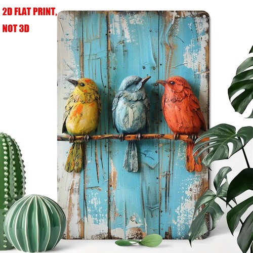 Metal art birds branches - art-birds, on