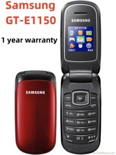 Samsung GT-E1150 2G GSM Unlocked Button Flip Mobile Phone + 1 Year WARRANTY