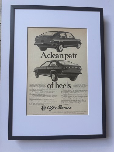 Framed 1980 alfa romeo - alfa, alfasud