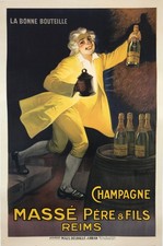 POSTER CHAMPAGNE MASSE PERE REIMS