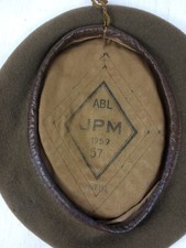 Vintage 1959 Military Style Beret JPM ABL Adjustable