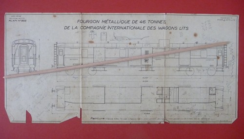 Fourgon metallique cie wagons - metallique,