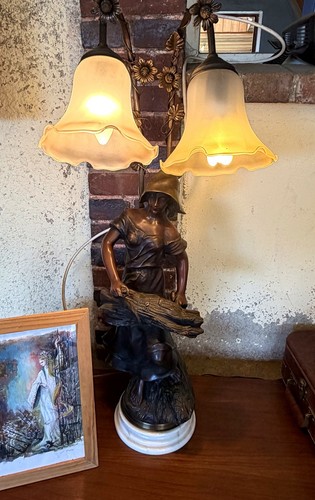 Lampe art nouveau - lampe,
