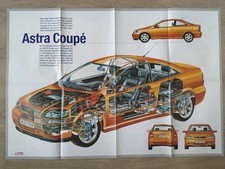 Opel Astra Coupe, poster from "Start", crack drawing 52x76 cm