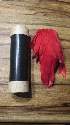 France plumet rouge pour képi - plumet,