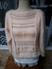 Superbe Pull Angora Abricot