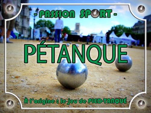 Plaque sport pétanque - sport, boules