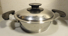 Baby CASSEROLE FAITOUT AMC  ACIER INOXYDABLE  19 CM DE DIAMETRE  CUISSON VINTAGE