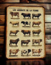 Plaque métal les Animaux de
