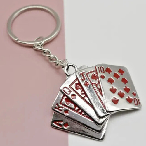 Porte cles jeu carte - porte,