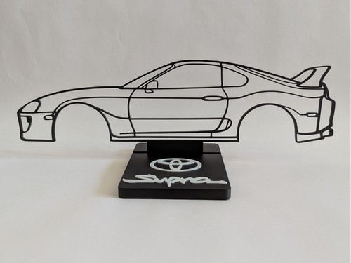 Silhouette toyota supra - silhouette, 3d