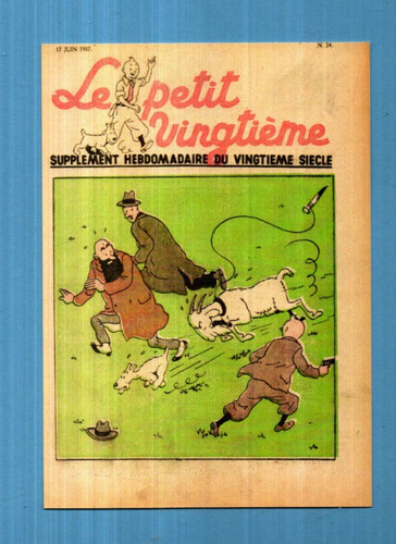 Carte postale tintin le - tintin.,