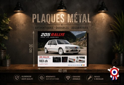 Plaque métal vintage peugeot - plaque,