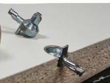 8 IKEA Shelf Supports PINS Billy Bookcases 131372 pegs nuts studs parts 