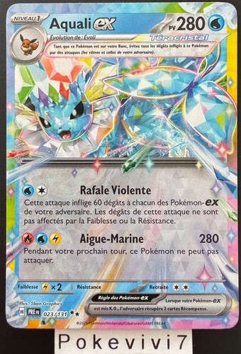 Carte pokemon aquali - pokemon, 023/131