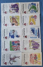 10 BUVARDS - LA VACHE QUI RIT 50%  - SERIE COMPLETE - LES ANIMAUX.