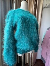 Women's Mohair Wool Sweater Knit Blend Jumper Fluffy Fuzzy Super Soft Pullover